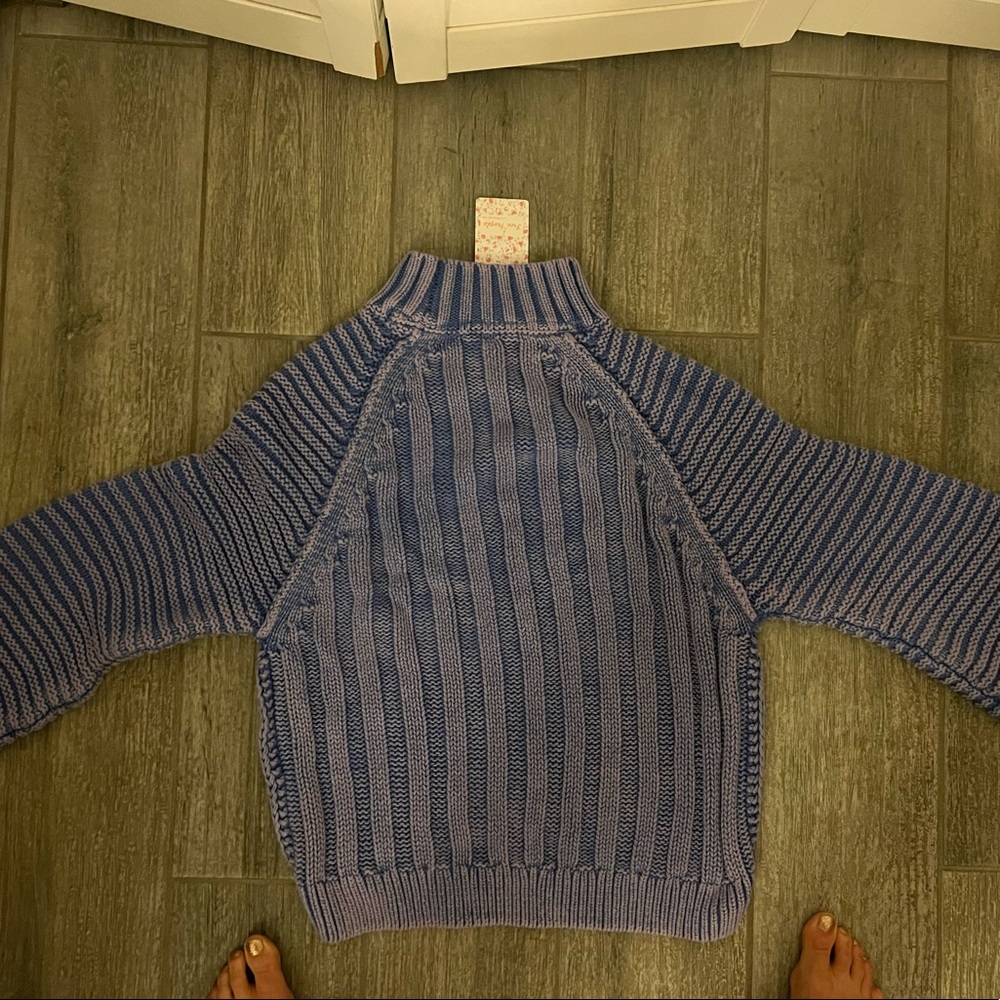Purple, mock turtleneck Free People sweater. Size S.